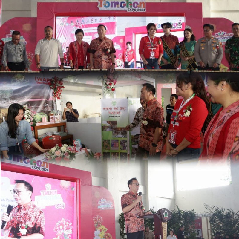 TIFF 2024 Resmi Dibuka, Walikota Caroll Gaungkan Tomohon Tourism, Trade, Investment, Floriculture Expo