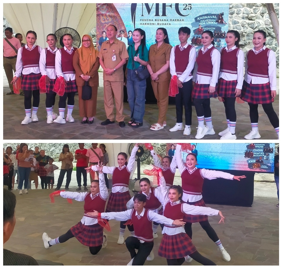 Aksi Line Dance Setwan Manado Pukau Penonton di Pasar Tematik