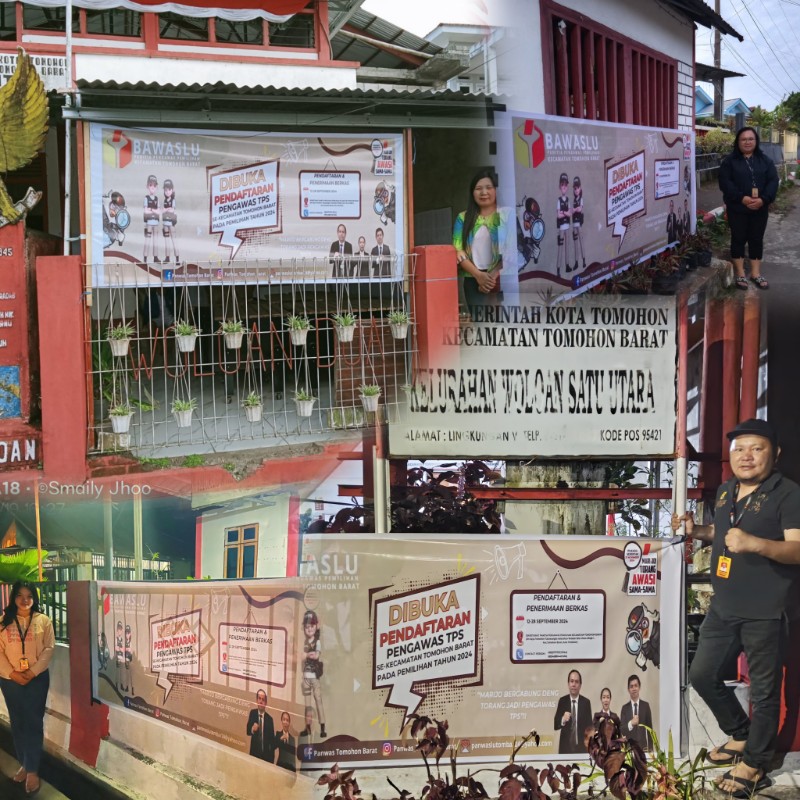 Panwaslu Tomohon Barat Terima 18 Pendaftar Pengawas TPS, Sosialisasi Terus Digencarkan