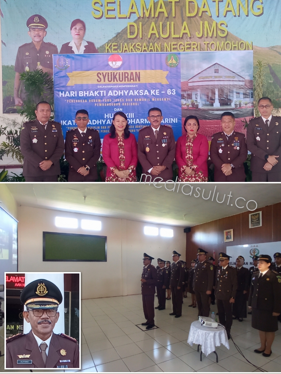 Hari Bhakti Adhyaksa ke 63 Kajari Tomohon Alfonsius: Kenali Hukum, Jauhi Hukuman