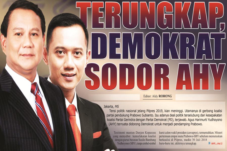 TERUNGKAP, DEMOKRAT SODOR AHY