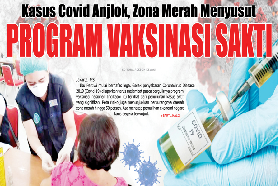 KASUS COVID ANJLOK, ZONA MERAH MENYUSUT