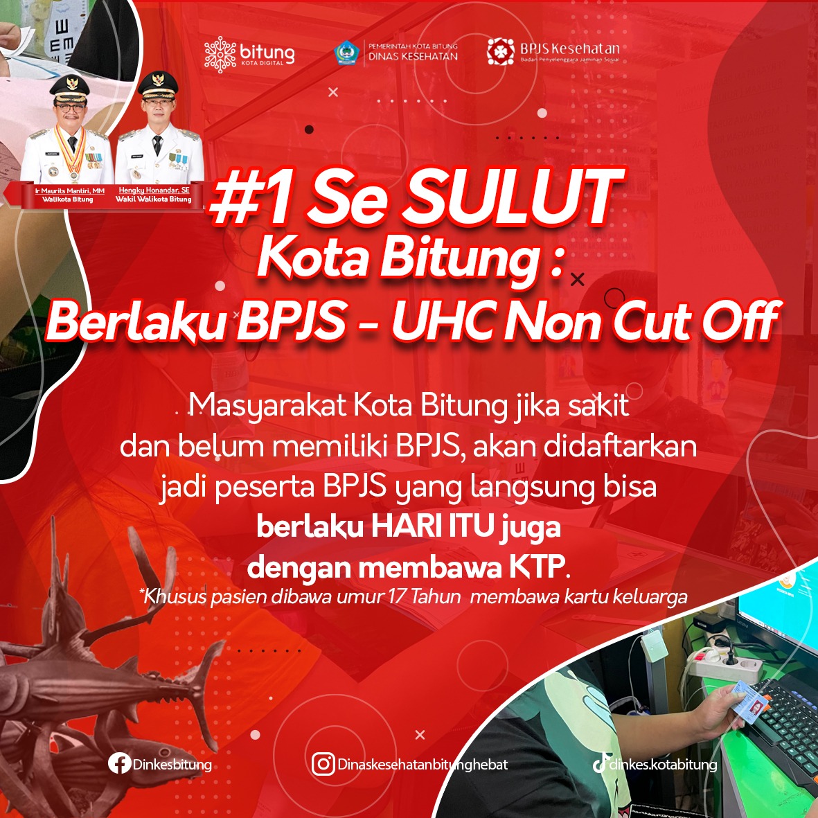 Pertama di Sulut, Pemkot Bitung Beri BPJS Kesehatan Bagi Penyelenggara Pemilu