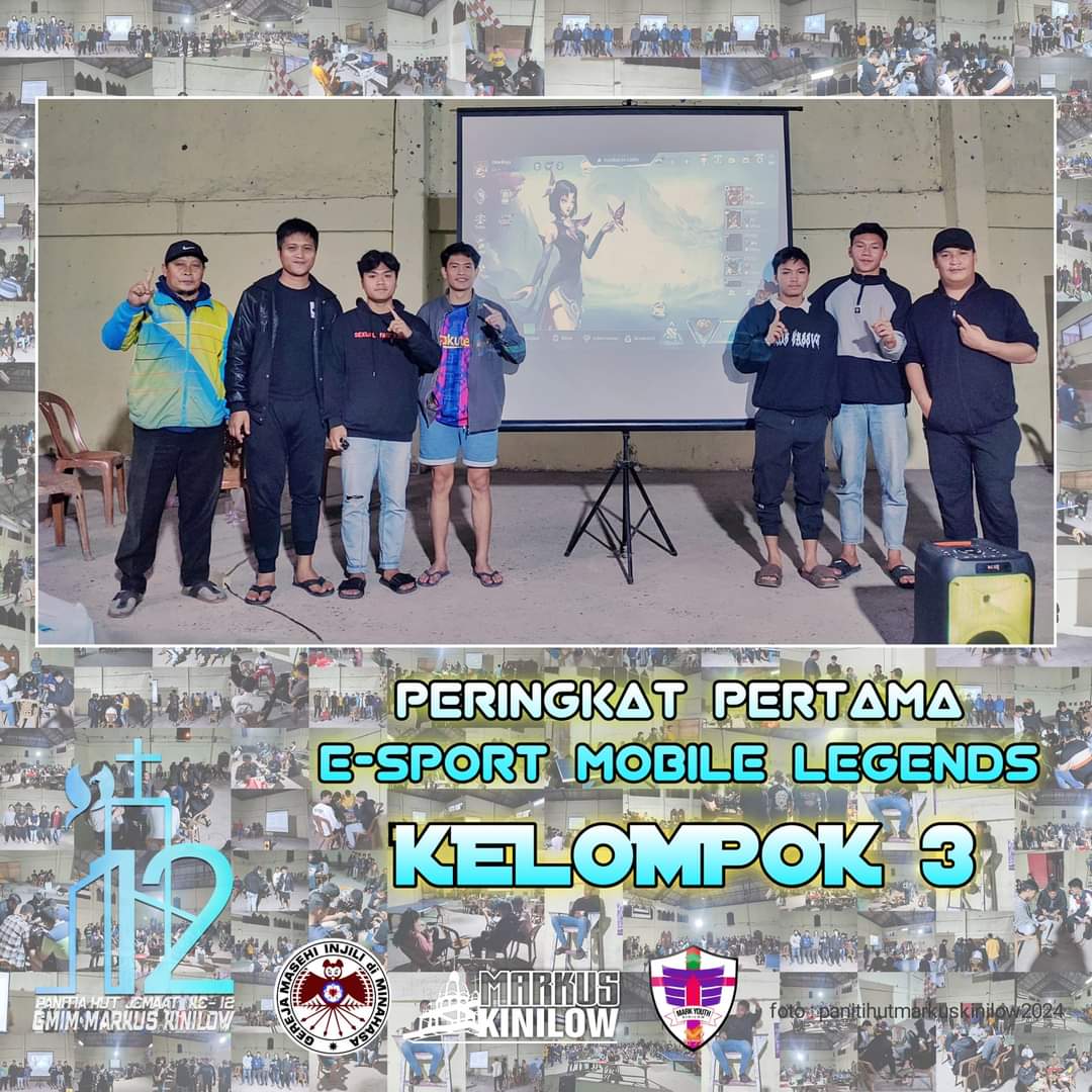 Semarak HUT GMIM Markus Kinilow, PKB 3 Daniel Juara 1 E-Sport 2024