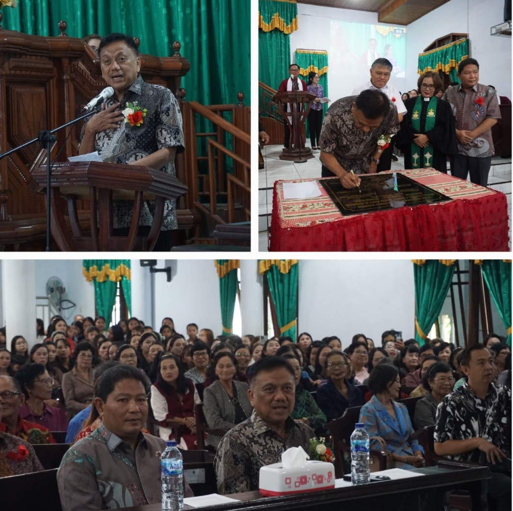 Resmikan Pastori 4 GMIM Nafiri Tempang, Gubernur Olly Apresiasi Topangan Jemaat