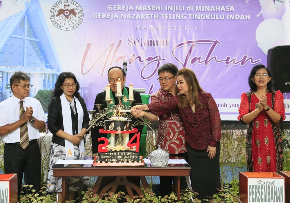 Angouw Hadiri HUT GMIM Nazareth dan GMIM Anugerah Tingkulu