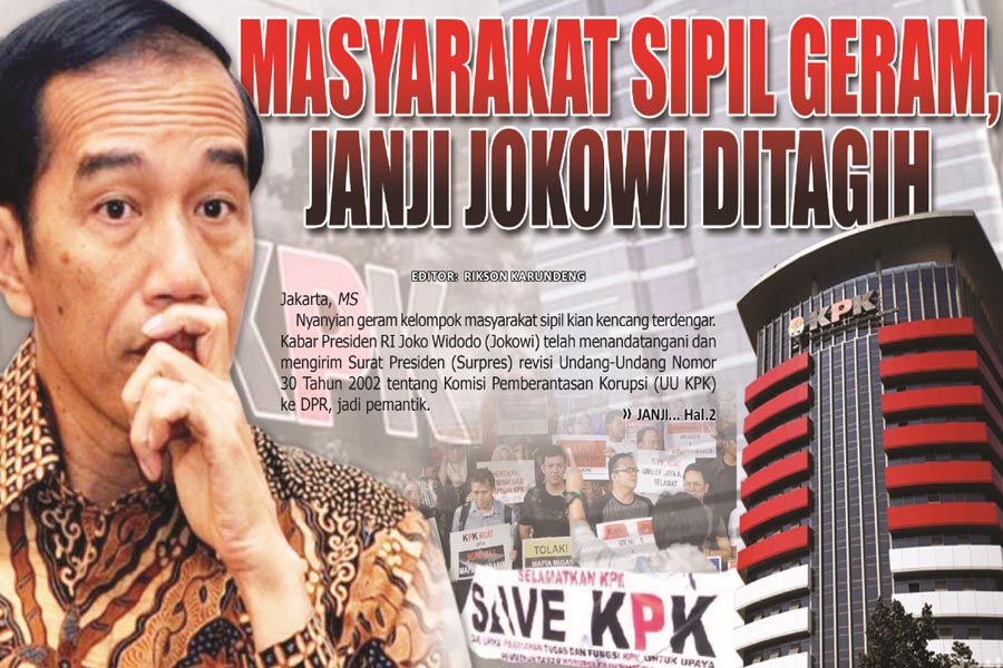 MASYARAKAT SIPIL GERAM, JANJI JOKOWI DITAGIH