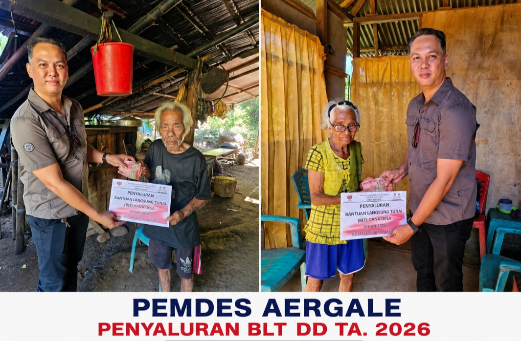 Pemdes Aergale Salurkan BLT Dana Desa Triwulan II Tahun 2026 kepada 9 KPM