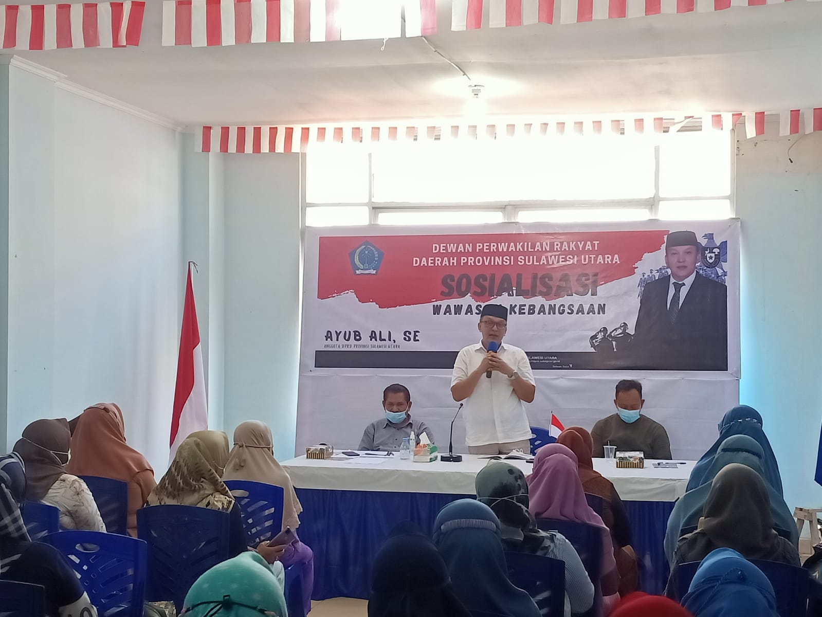 Sosialisasi Wasbang, Ayub Ajak Cintai Bangsa Indonesia
