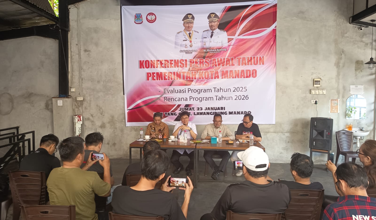 Walikota-Wawali-Sekda Manado Bahas Evaluasi 2025 dan Rencana Program 2026