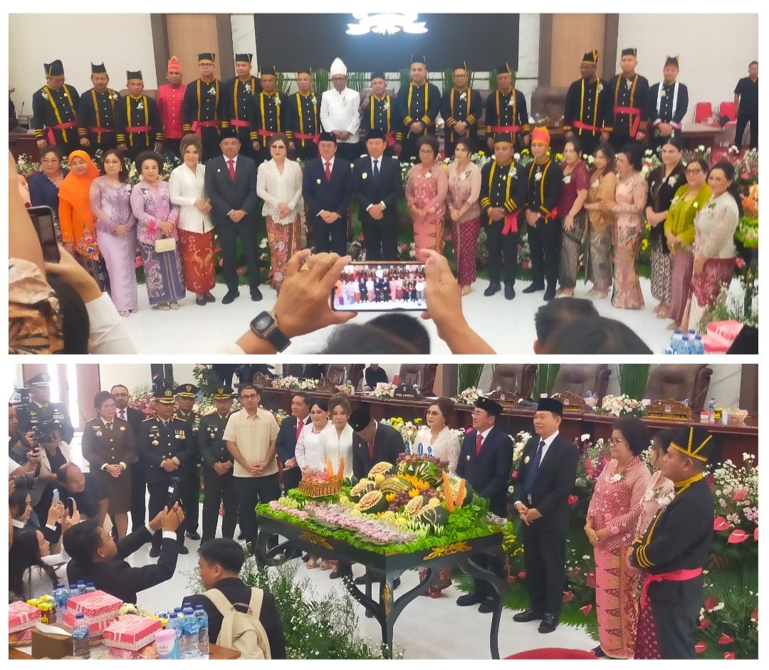 Rapat Paripurna DPRD di HUT Manado ke-402 Ketua Dewan, Walikota dan Wagub Ungkap Capaian Seirama