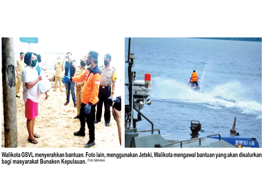 Gunakan Jetski, GSVL Kawal Bapok Untuk Masyarakat Bunaken Kepulauan