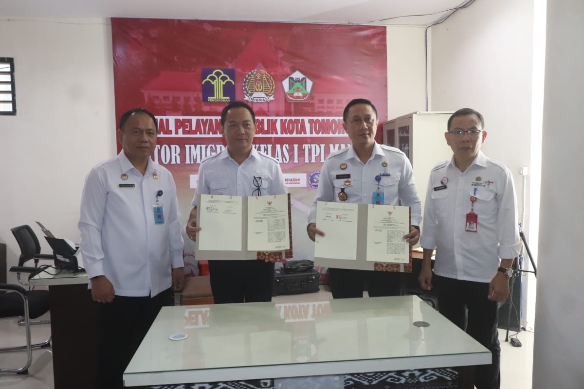 Pemkot Tomohon-Kantor Imigrasi Teken MoU