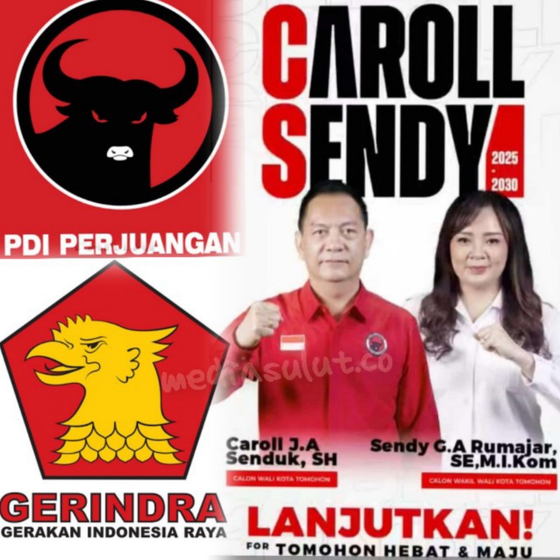 74 Persen Suara Pragib di Tomohon, PDIP Penyumbang Suara Terbesar? Simak Ulasannya..... 