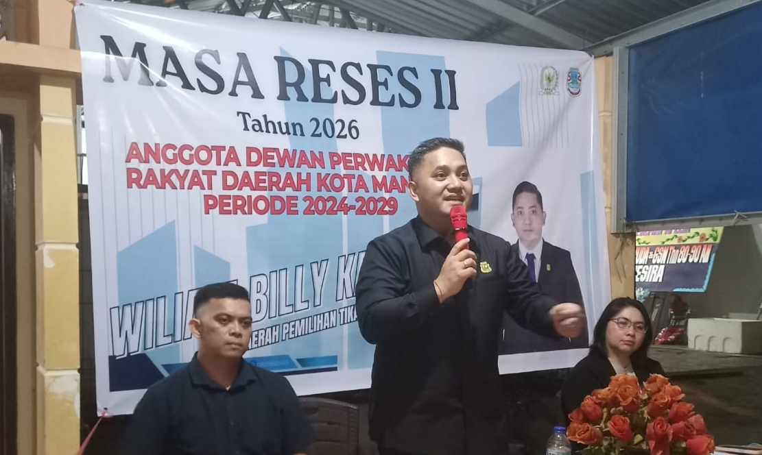 Reses Billy Kaeng, Akses Jalan dan Minta Dispora Manado Turut Fasilitas Sarana Olahraga