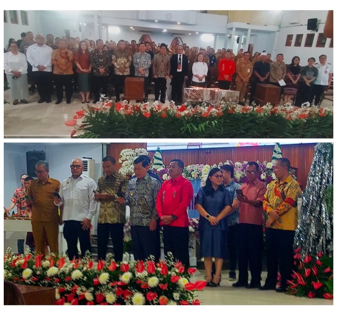 Wagub Hadiri Ibadah Pra-Natal Pemprov Sulut Bersama Pemkot Manado, Ketua BPMS GMIM Pengkotbah 