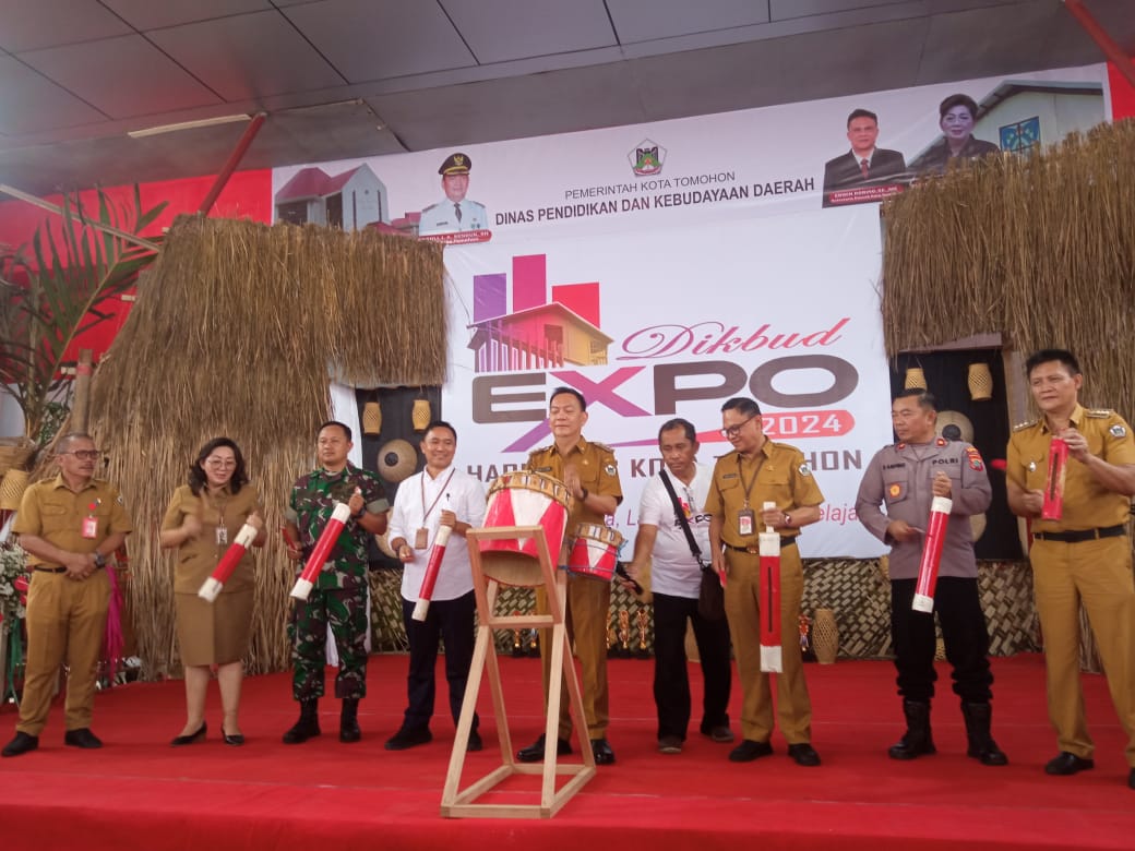 Walikota Tomohon Caroll Senduk Buka Dikbud Expo 2024 di Anugerah Hall