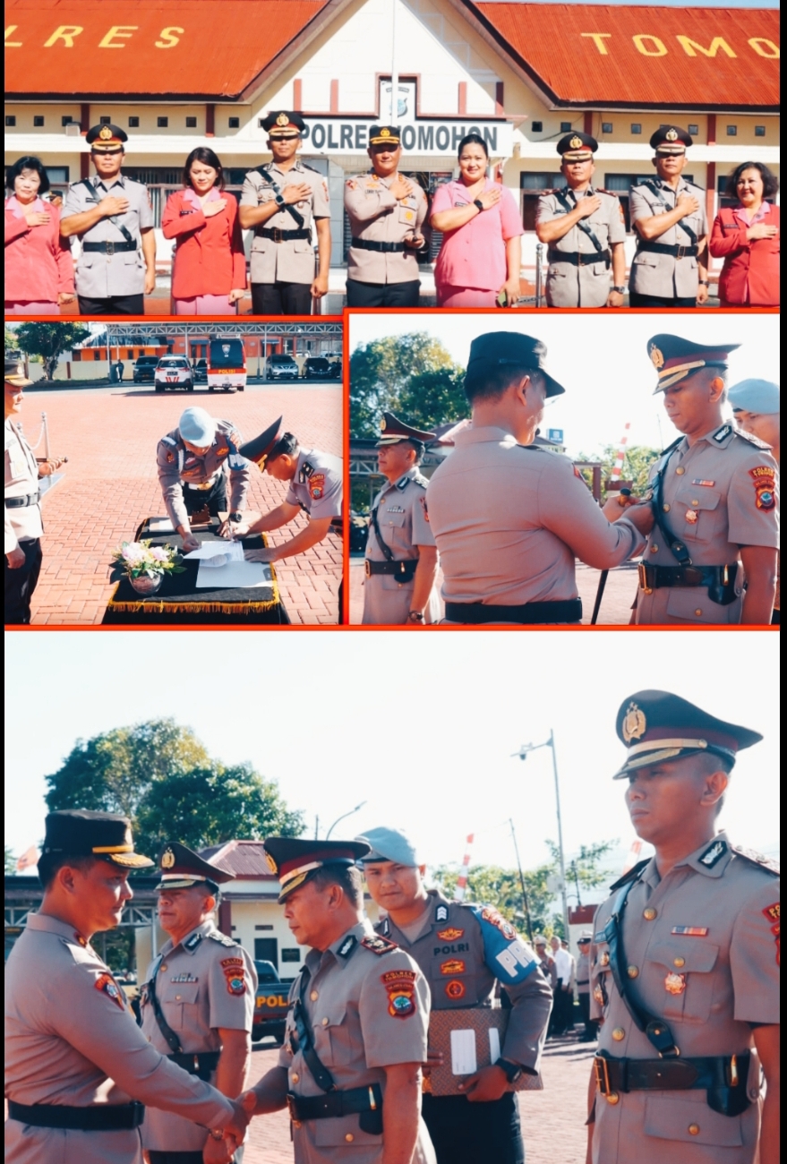 Sertijab di Polres Tomohon, Kapolres Lerry: Wajib Profesional, Proporsional, Obyektif dan Humanis
