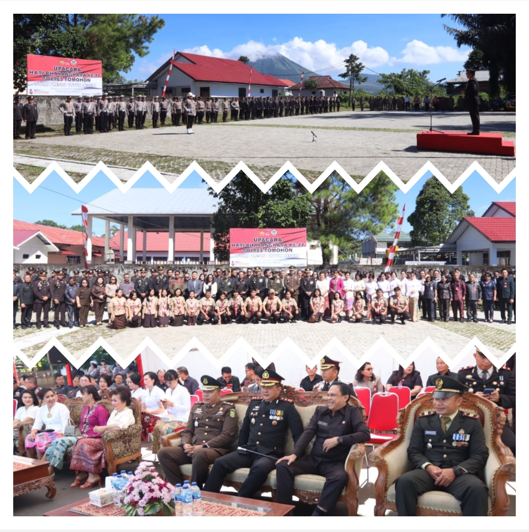Peringatan HUT Bhayangkara ke-77 di Tomohon, Ini Pesan Jokowi