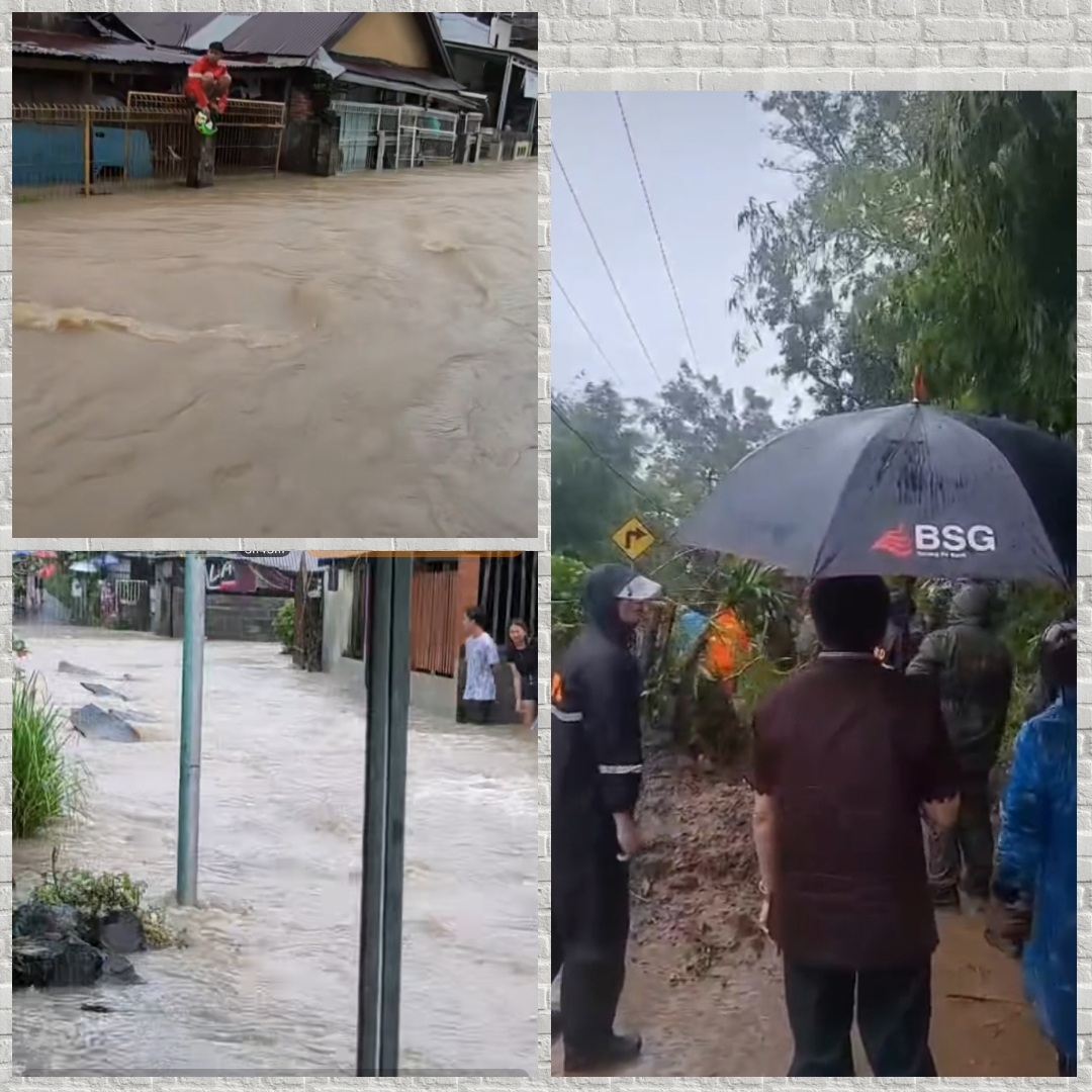 Walikota AA Pantau Kondisi Terkini di Tengah Hujan, Tak Banyak Didampingi Instansi Terkait
