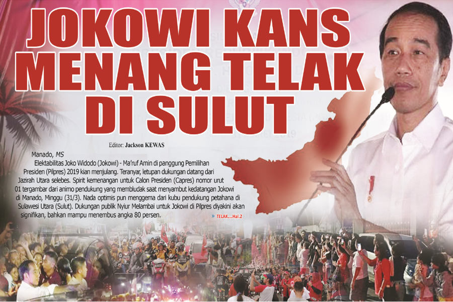 JOKOWI KANS MENANG TELAK DI SULUT