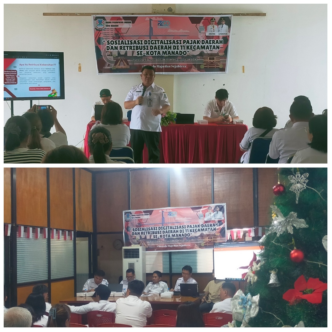 Bapenda Manado Tuntas Sosialisasikan Pembayaran Digitalisasi di 11 Kecamatan, Efektif di Januari 2026
