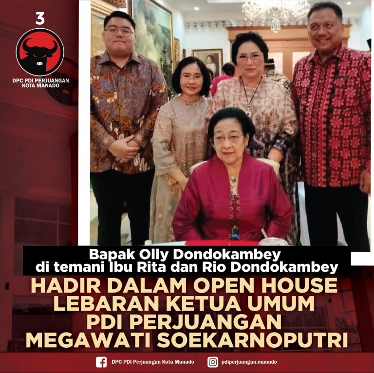 Olly Dondokambey dan Keluarga Kunjungi Megawati Sukarno Putri di Momen Idul Fitri 