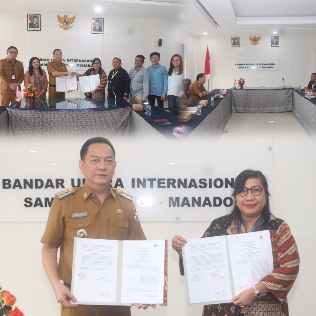 Pemkot Tomohon dan PT. Angkasa Pura Indonesia Tandatangani MoU untuk Promosi Pariwisata di Bandar Udara Sam Ratulangi Manado