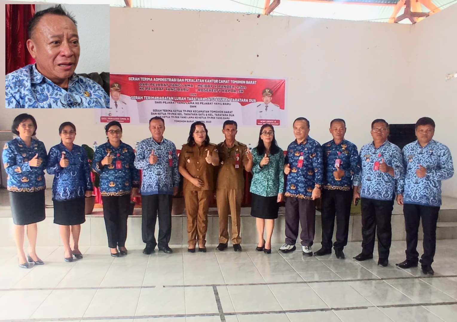 Sertijab di Kecamatan Tomohon Barat, Sukseskan Program CSWL di 2023