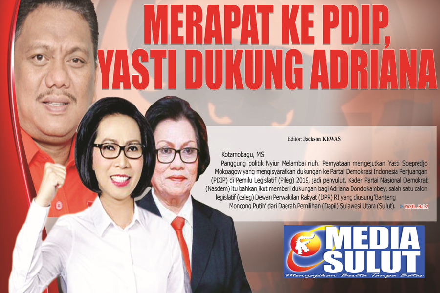MERAPAT KE PDIP, YASTI DUKUNG ADRIANA