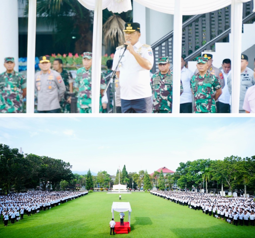 Pimpin Apel Perdana Jajaran Pemprov Sulut, Gubernur Warning ASN Soal Disiplin