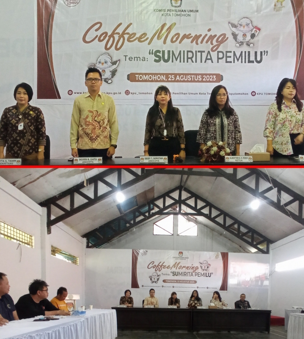 Bercerita Pemilu, KPU Tomohon Ajak Media Bersinergi 