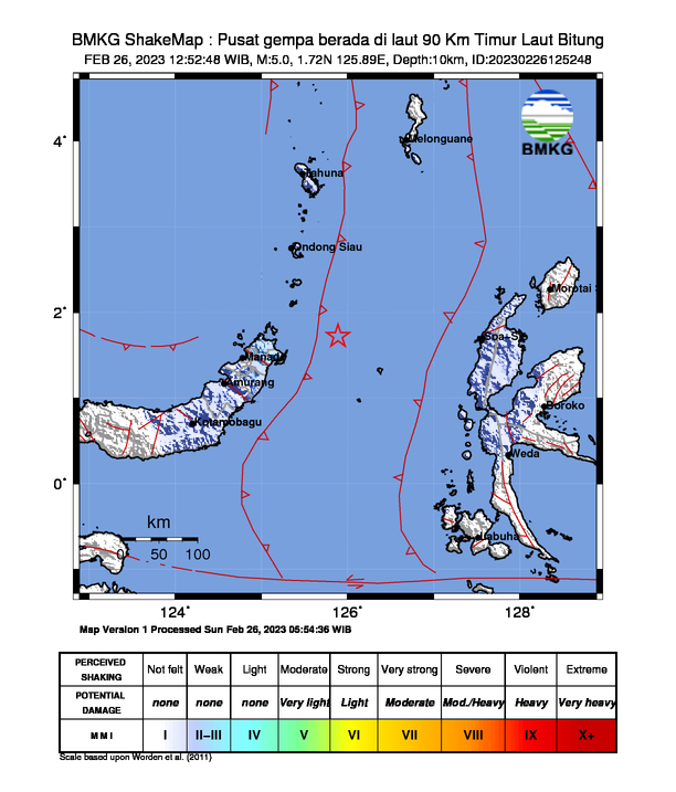 Gempa Goyang Sulut, Ini Ukuran Kekuatannya Menurut BMKG