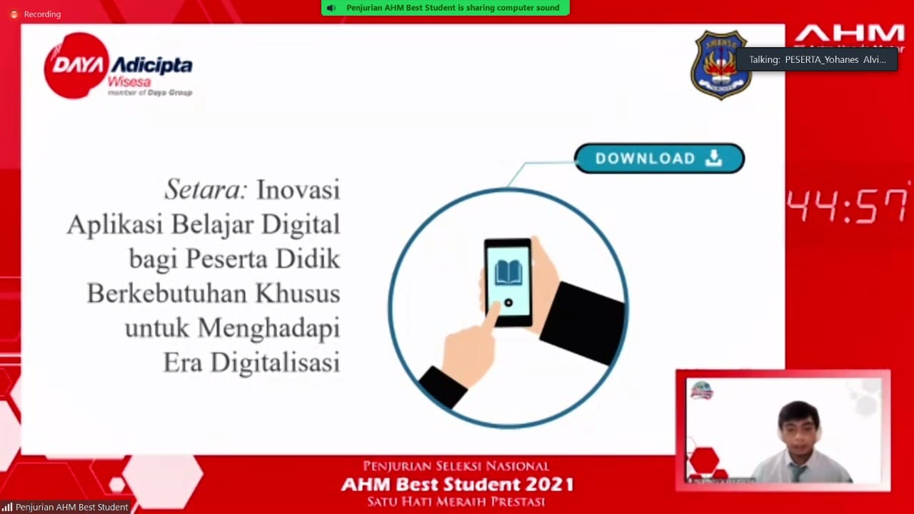 Buat Kamu Siswa SMA Multitalenta, Buruan Daftar AHM Best Student yang Bergengsi