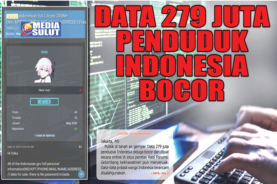 DATA 279 JUTA PENDUDUK INDONESIA BOCOR
