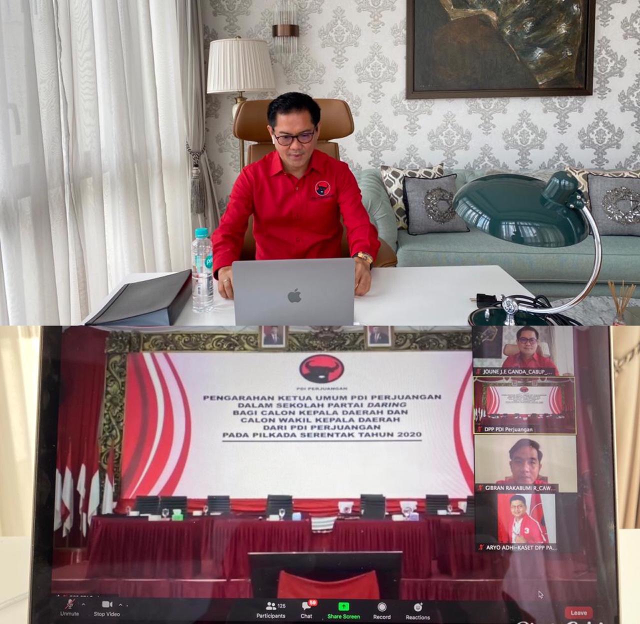 Bersama Putera Jokowi dan Putera Menseskab, Joune Ganda Antusias Ikut Sekolah Calon PDIP