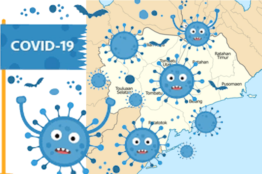 Pedagang Molompar Positif Covid-19
