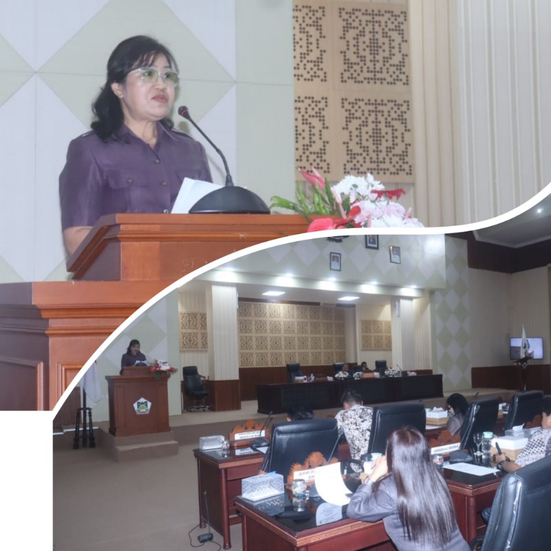 Walikota Tomohon Hadiri Rapat Paripurna DPRD Kota Tomohon Penetapan Calon Pimpinan Definitif