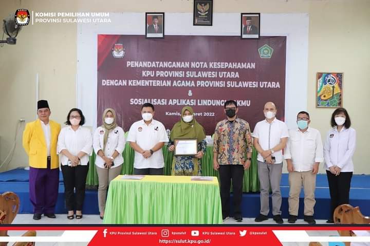 KPU Sulut dan Kemenag Teken Nota Kesepahaman