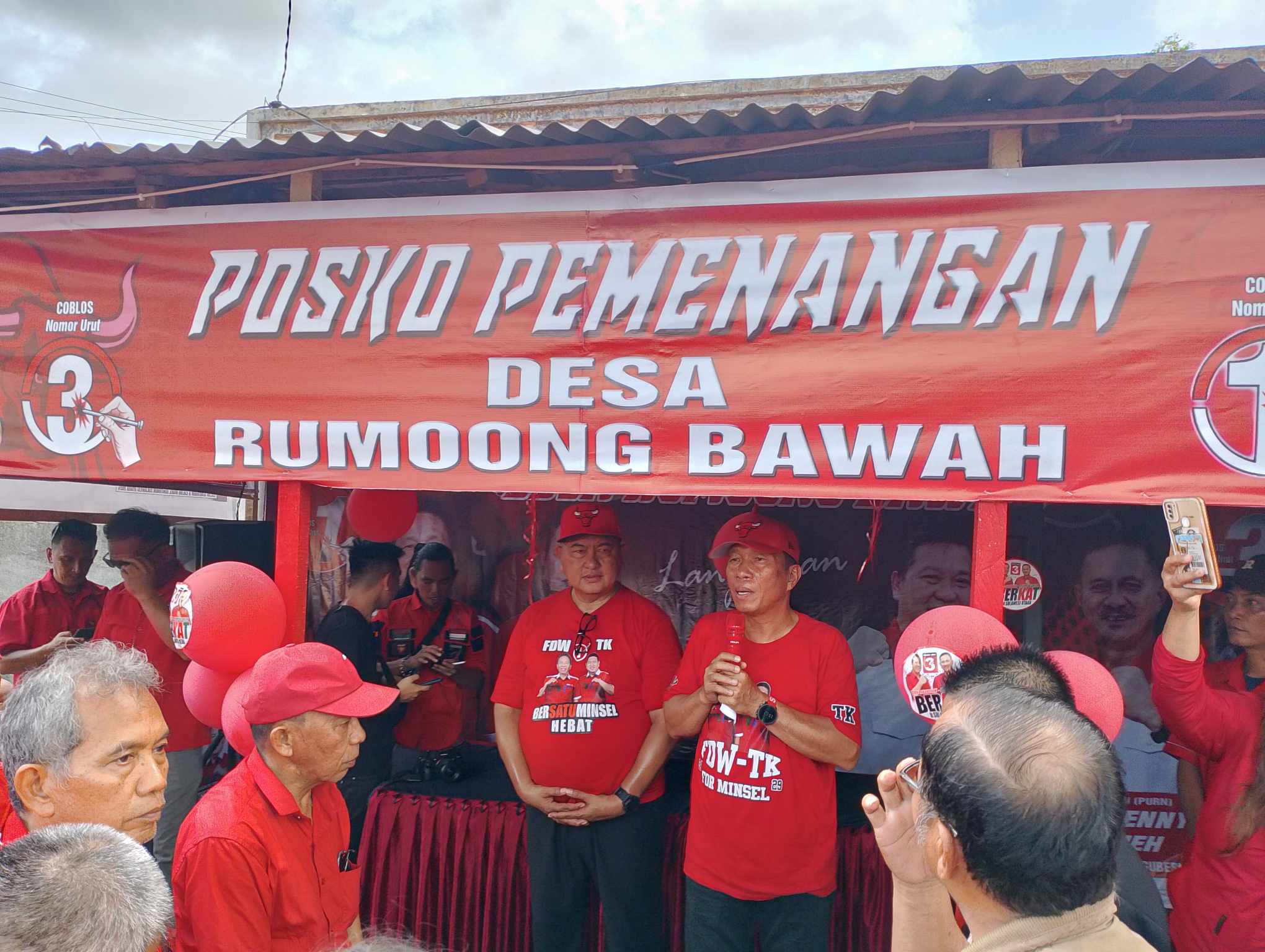 Resmikan Posko Pemenangan di Kecamatan Amurang Barat, Ini Pesan FDW-TK ke Pendukung