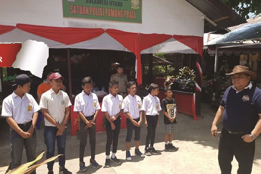 Puluhan Pelajar �Pesta Lem� di Lokasi Pameran 