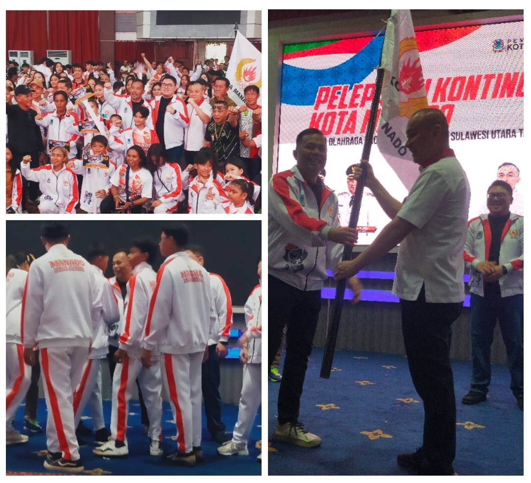 3R Reza-Rio-Richard Bakar Semangat 583 Atlet Manado ke Porprov Sulut, Kini Target 140 Emas