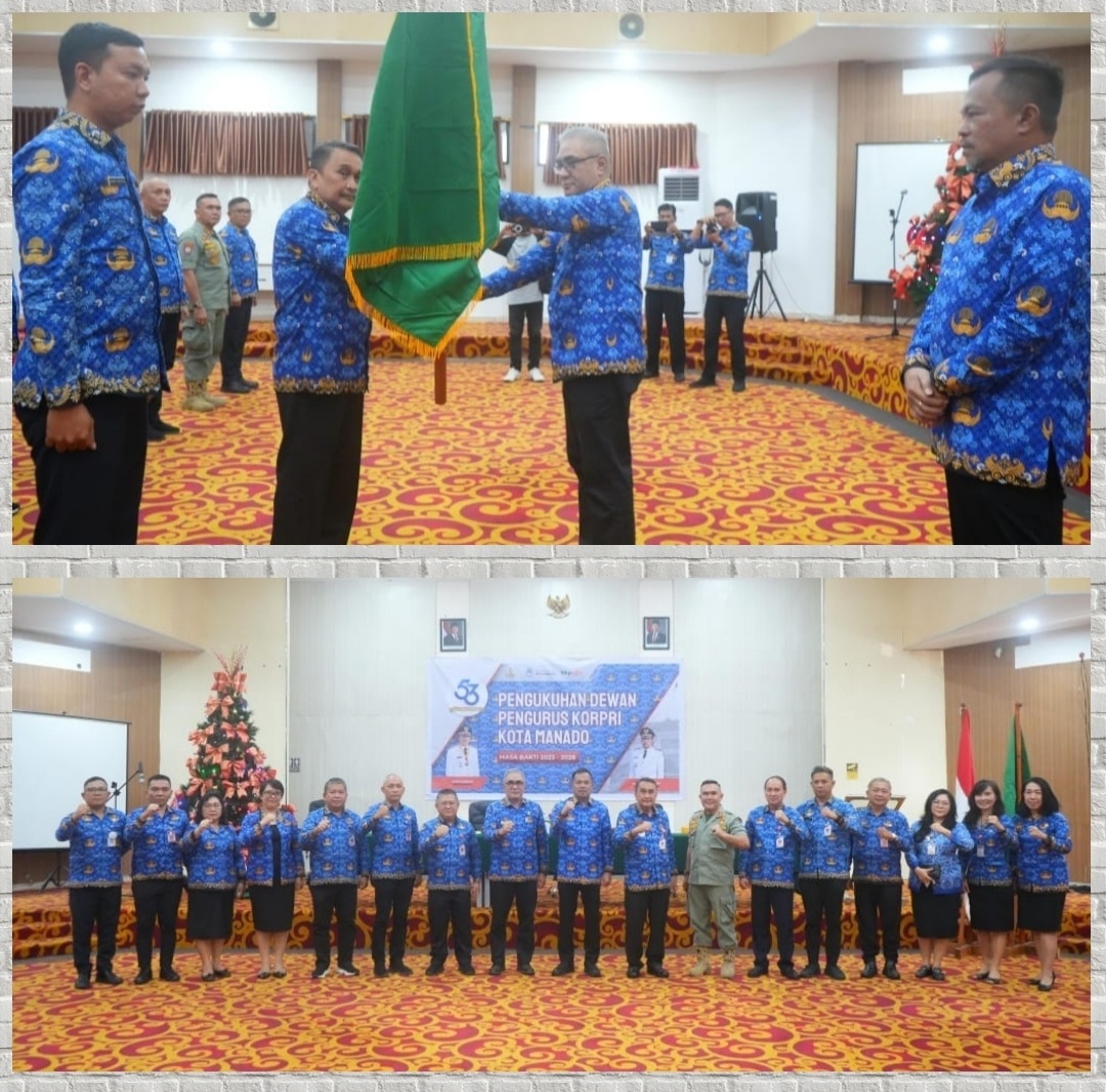 Sekda Micler Lakat Nahkoda Baru di Dewan Pengurus Korpri Manado