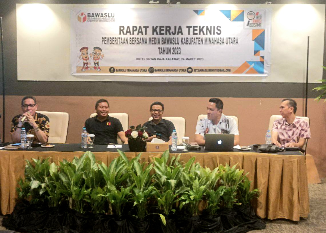 Gandeng Media, Bawaslu Minut Ajak Bersinergi Lakukan Pengawasan Tahapan Pemilu