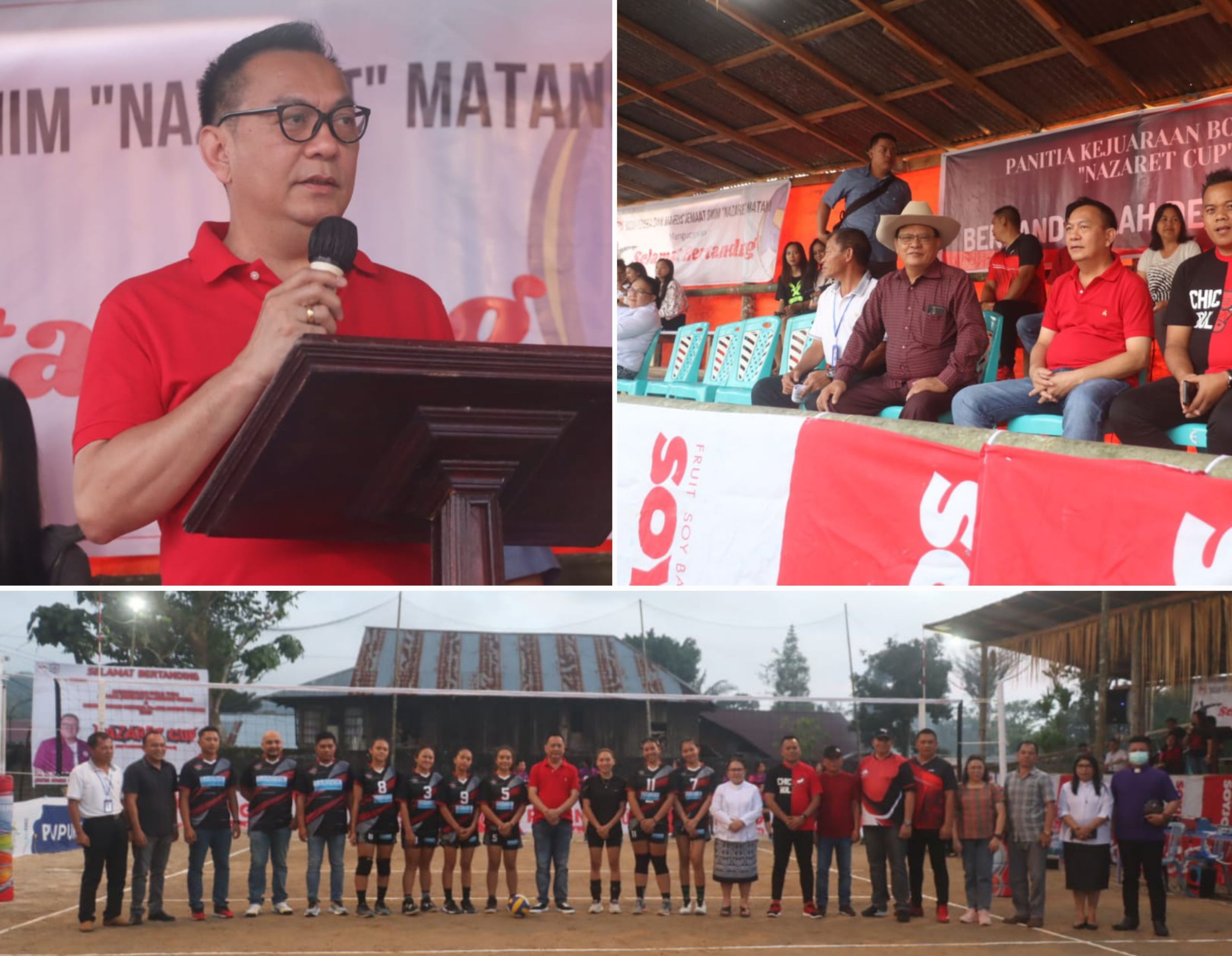Walikota Caroll Buka Bola Voli Nazaret Cup 2023