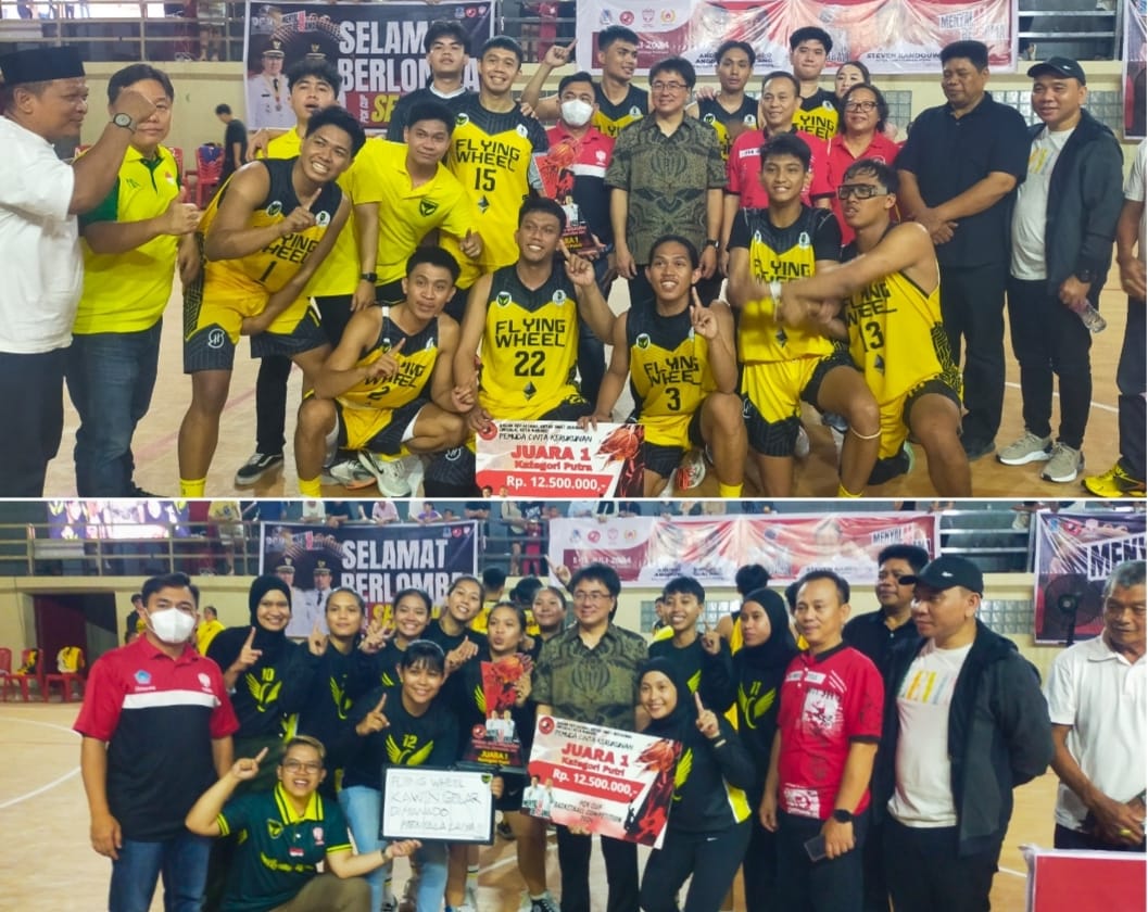 Walikota Andrei Angouw Tutup PCK Cup Basketball Competition, Klub Makassar Kawinkan Gelar