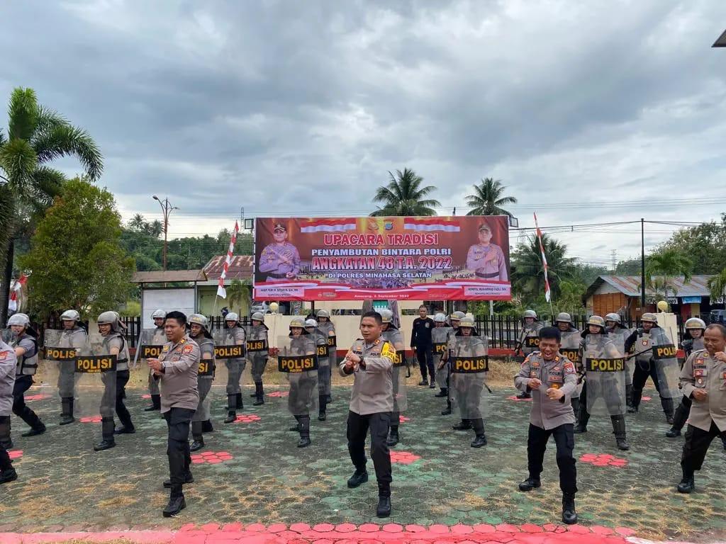 Tatap Pemilu 2024, Polres Minsel Intensifkan Latihan Dalmas 
