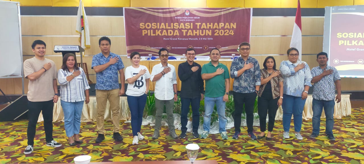 KPU Manado Langsungkan Perjalanan Tahapan Pilkada 2024