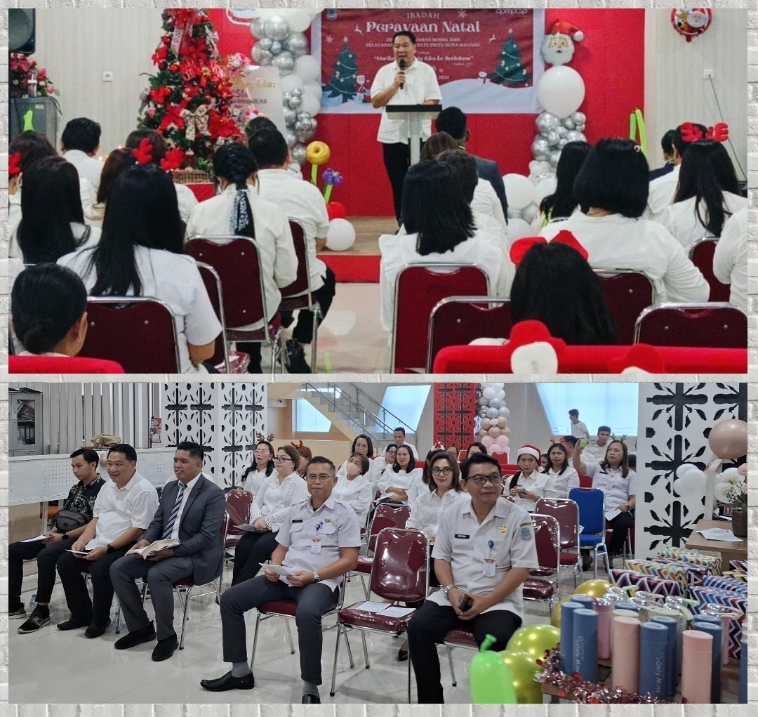 Dinas PTSP Pemkot Manado Gelar Ibadah Pra-Natal, Kotbah Pendeta Soal Kasih