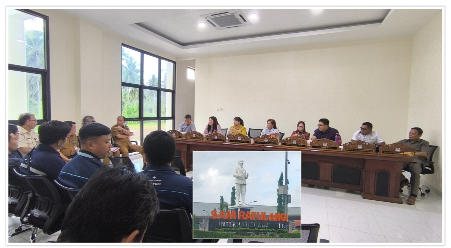 Komisi II Hearing Pengelolah Parkir Bandara SamRat, LiBin : Setoran ke Kas Daerah Minim, Bapenda Perlu Uji Petik